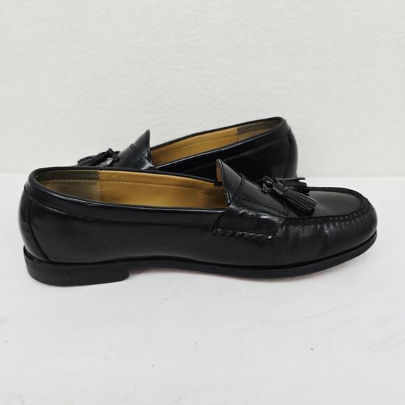 Cole Haan Men's Tassel Leather Loafers Black 11 - Picture 4 of 9